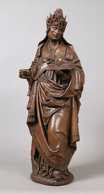 :Saint Gregory as Pope c1500-16x12"(A3) Poster