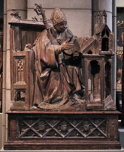 :Saint Ambrose in His Study c1500-16x12"(A3) Poster