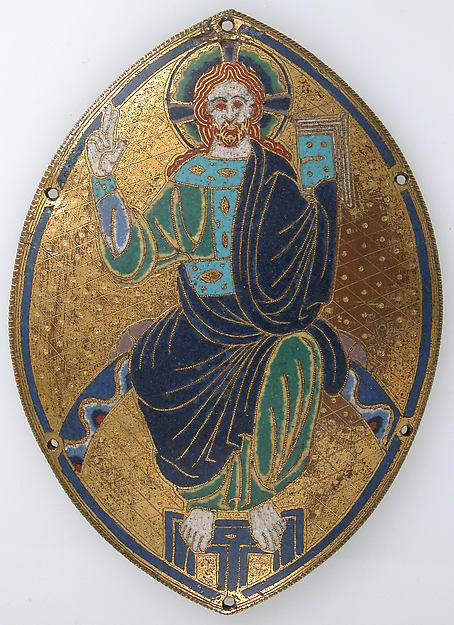 :Plaque with Christ Blessing c1190–1200-16x12"(A3) Poster