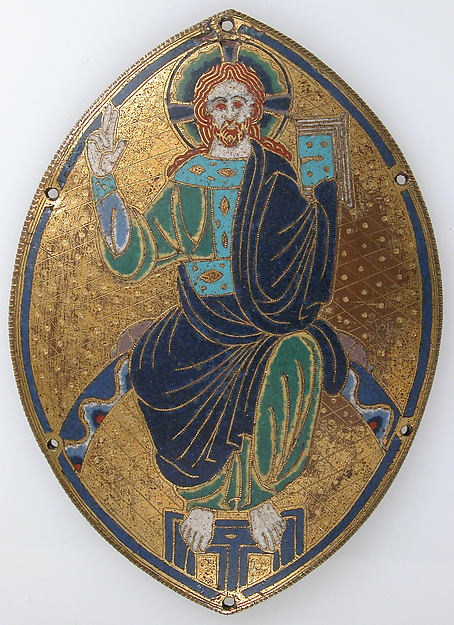 :Plaque with Christ Blessing c1190–1200-16x12