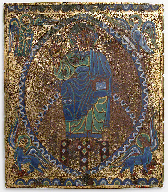 :Plaque of Christ in Majesty 12th–13th century-16x12"(A3) Poster