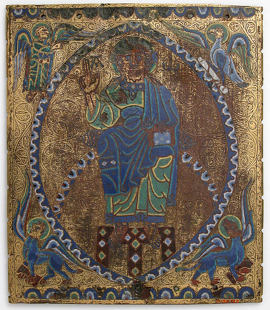 :Plaque of Christ in Majesty 12th–13th century-16x12