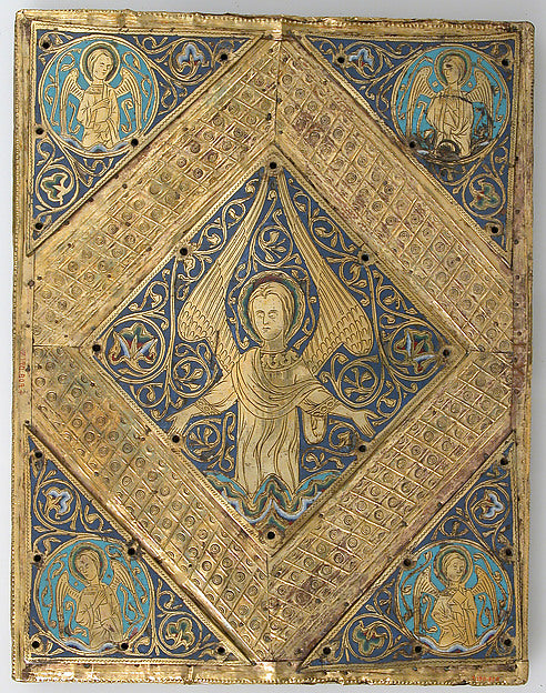 :Plaque with Angels from an Evagelistarium 19th–20th century-16x12"(A3) Poster