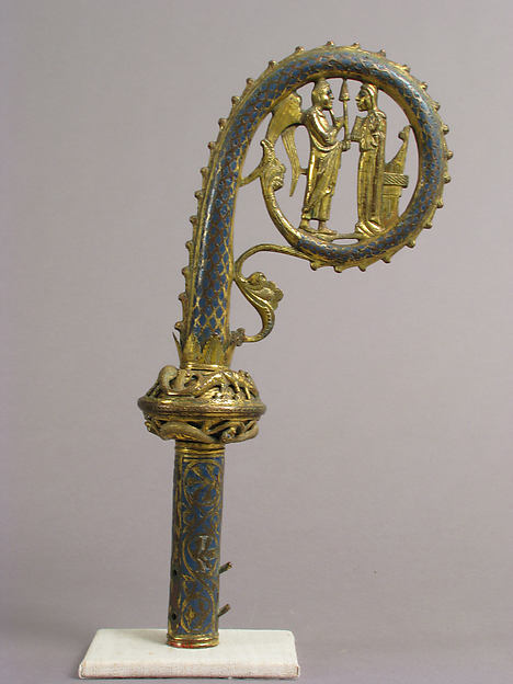 :Head of a Crozier with the Annunciation c1225–50-16x12"(A3) Poster