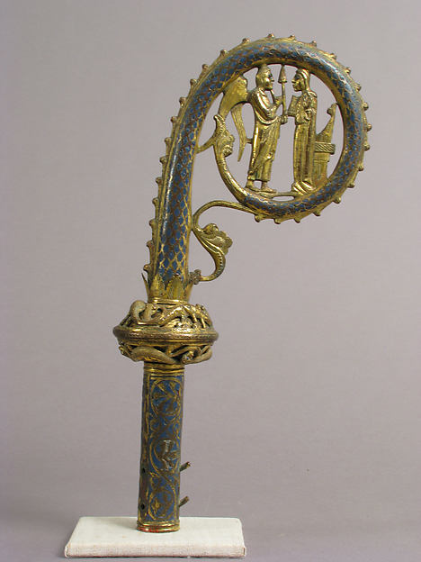 :Head of a Crozier with the Annunciation c1225–50-16x12