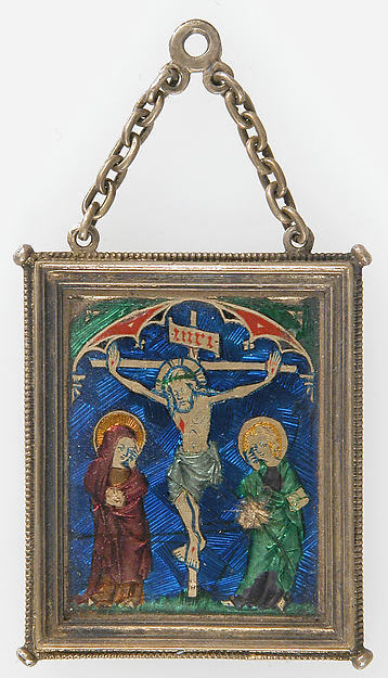 :Pendant with the Crucifixion 14th century-16x12"(A3) Poster
