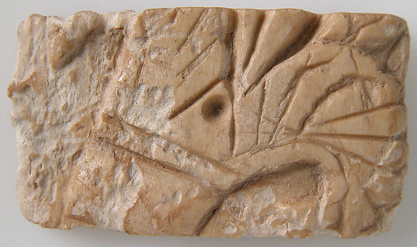 :Relief Fragment with Lotus Design 6th–7th century-16x12"(A3) Poster