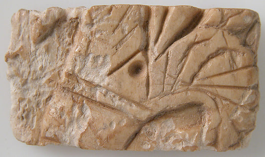 :Relief Fragment with Lotus Design 6th–7th century-16x12"(A3) Poster