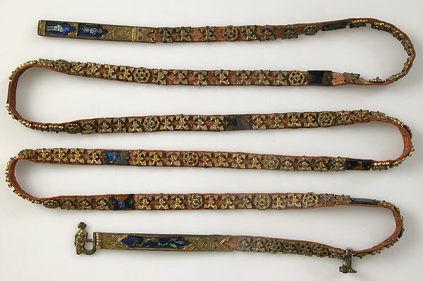 :Belt with Profiles of Half-Length Figures c1350–1400-16x12"(A3) Poster