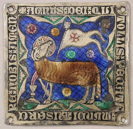 :Plaque with Agnus Dei 14th century-16x12"(A3) Poster