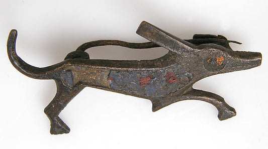 :Brooch in the Form of a Dog 2nd century-16x12"(A3) Poster