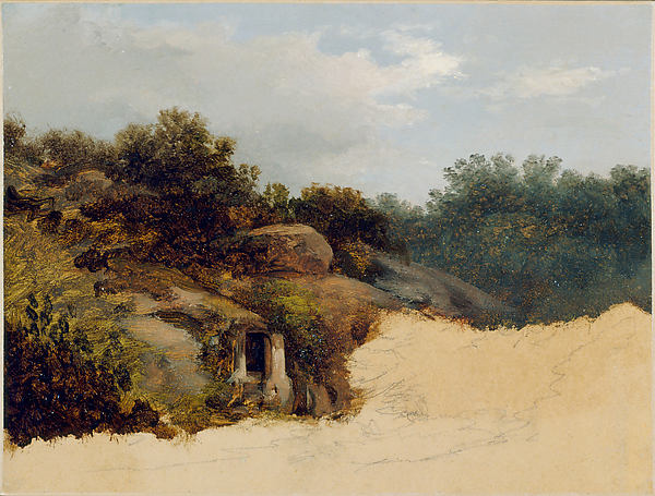 Giovanni Battista Camuccini:The Etruscan Ruin 1840s-16x12"(A3) Poster