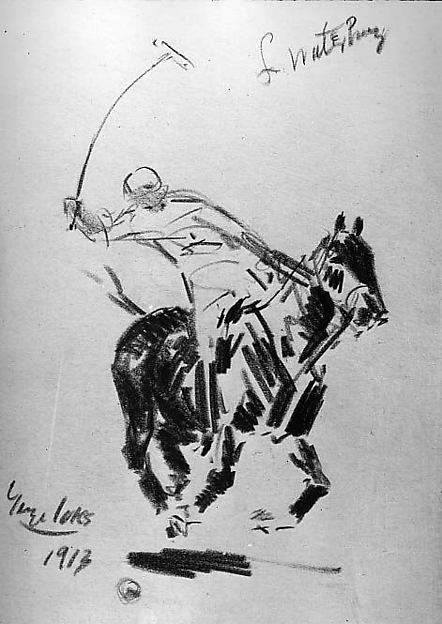L. Waterbury at Polo 1913-George Luks, Poster Print - Wall Art