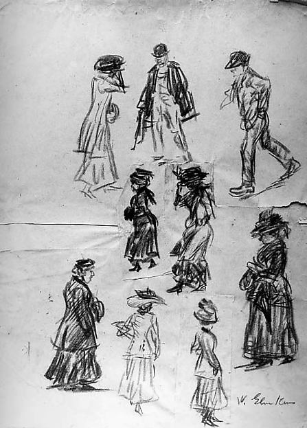 Studies from life c1905-William James Glackens, Poster Print - Wall Art