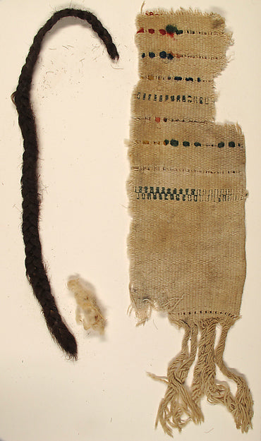 :Textile Fragments and braid 4th–7th century-16x12"(A3) Poster