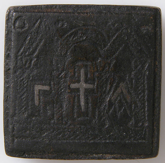 :Balance Weight with a Cross and an Architectural Setting 5t-16x12"(A3) Poster