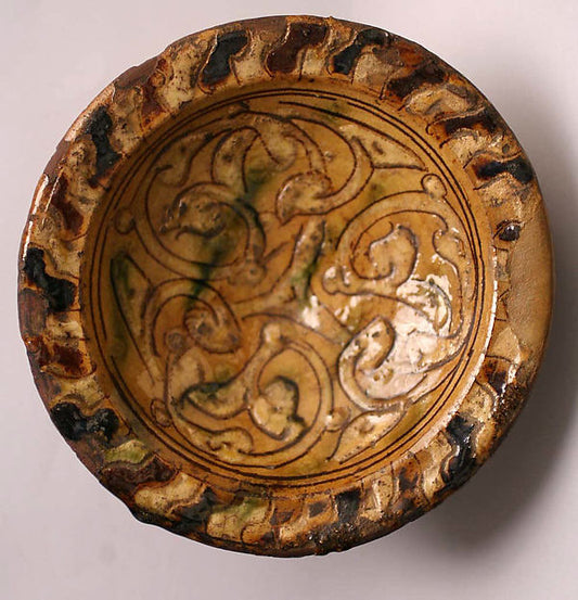 :"Sgraffito-ware" Bowl 14th century-16x12"(A3) Poster