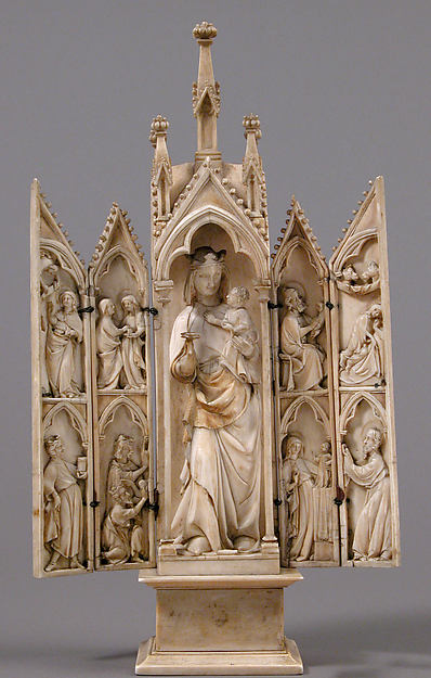:Tabernacle with Scenes from the Infancy of Christ c1340–50-16x12"(A3) Poster
