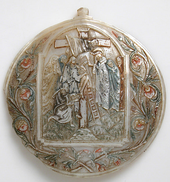 :Devotional Plaque late 15th century-16x12