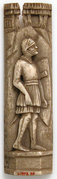 :Panel with Soldier in Armor late 19th–early 20th century -16x12"(A3) Poster