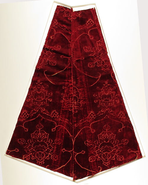 :Textile with Pomegranate Design 15th century-16x12
