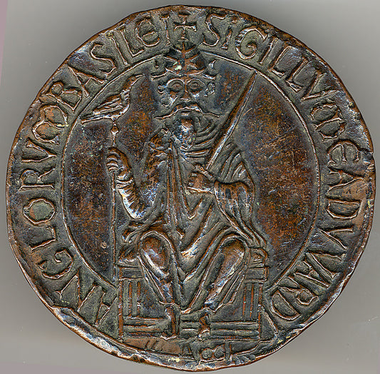 :Seal with Seated Figure of Edward The Confessor late 19th–e-16x12"(A3) Poster