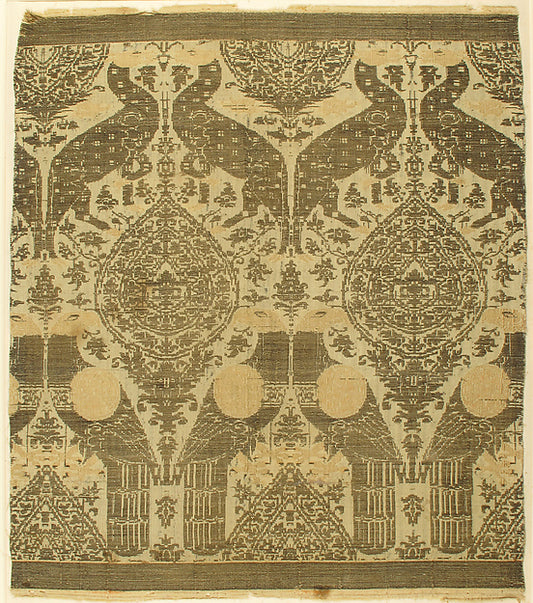 :Textile with Animals late 13th–early 14th century-16x12"(A3) Poster