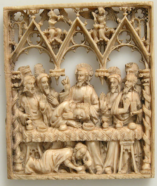 :Plaque with the Last Supper 15th century -16x12"(A3) Poster