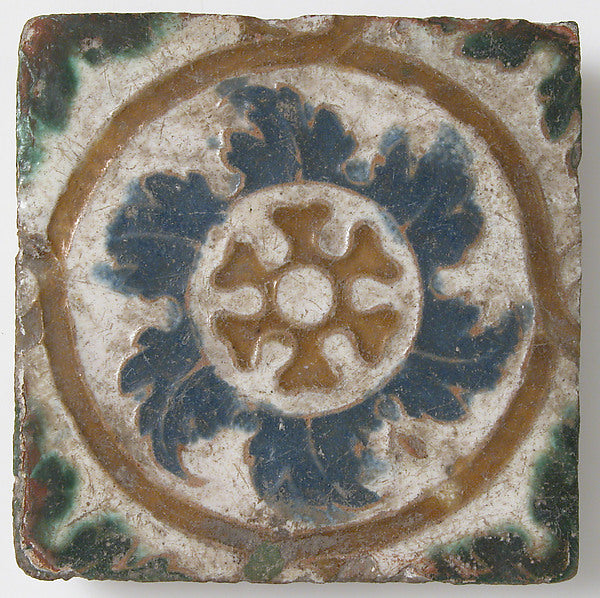 :Tile Geometric Design 16th century-16x12"(A3) Poster