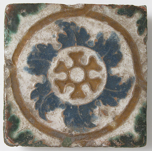 :Tile Geometric Design 16th century-16x12"(A3) Poster