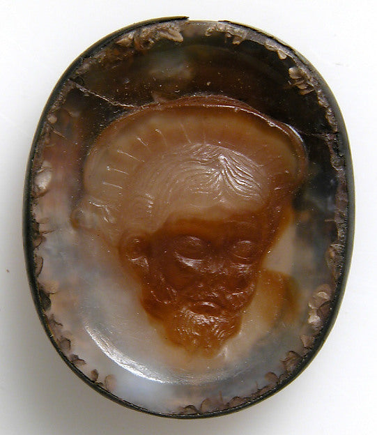 :Cameo with Saint John The Baptist 15th century-16x12"(A3) Poster