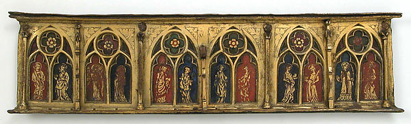 :Plaque with Six Inset Panels 14th century-16x12"(A3) Poster