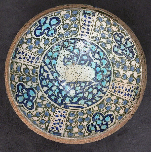 :Bowl with Deer Motif 14th century-16x12"(A3) Poster