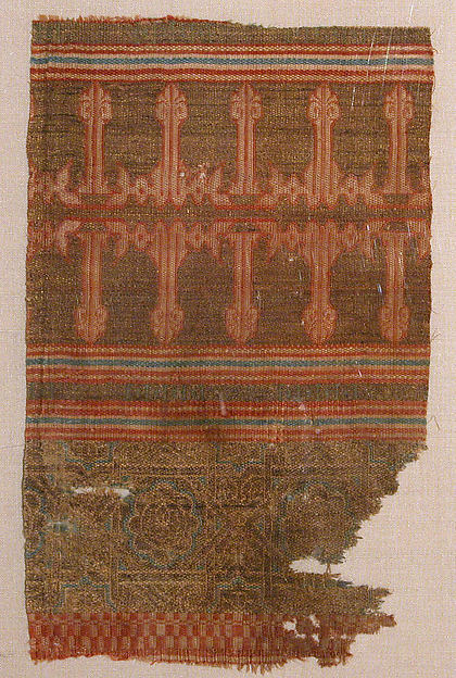 :Textile Fragment from the Tomb of Don Felipe second half 13-16x12"(A3) Poster