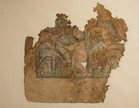 :"Animals Feeding Under Trees" Folio Fragment from a Dispers-16x12"(A3) Poster