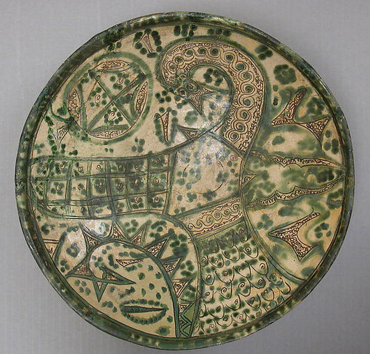 :Bowl with Stylized Bird 11th century-16x12"(A3) Poster