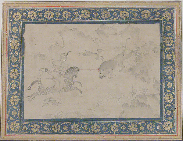 :Hunting Scene second half 16th century-16x12"(A3) Poster