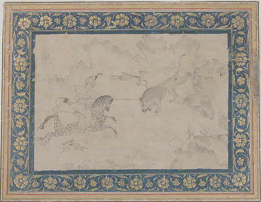 :Hunting Scene second half 16th century-16x12"(A3) Poster