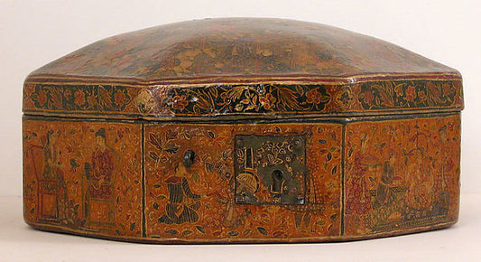 :Box with Scenes of an Emperor Receiving Gifts early to mid--16x12"(A3) Poster