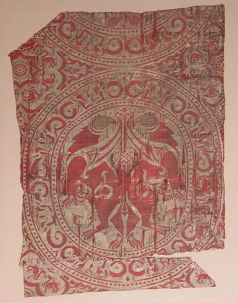 :Textile Fragment from the Shrine of San Librada Sigüenza Ca-16x12"(A3) Poster