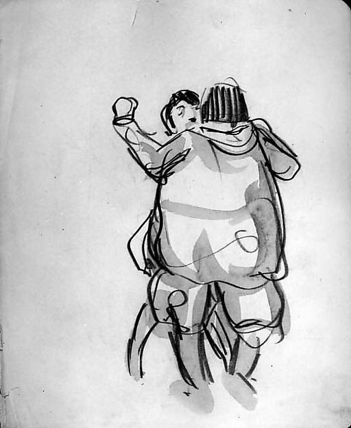Man and Woman Dancing c1921-George Luks, Poster Print - Wall Art