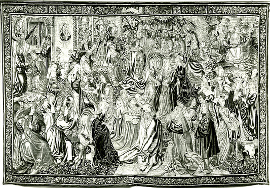 :Coronation of the Virgin and related subjects c1500–1515-16x12"(A3) Poster