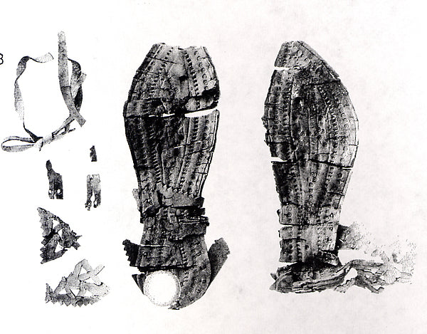 :Fragments of a Pair of Sandals 4th century-16x12"(A3) Poster