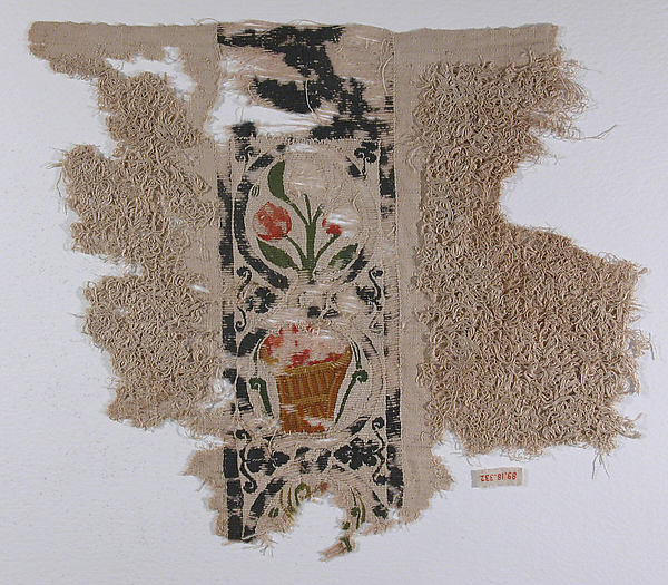 :Fragment with a Band of Baskets and Plants and a Loop Pile -16x12"(A3) Poster