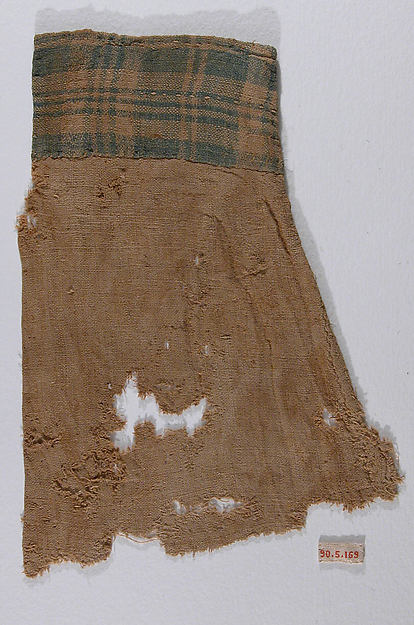 :Sleeve Fragment with Plaid Cuff 4th–9th century-16x12"(A3) Poster