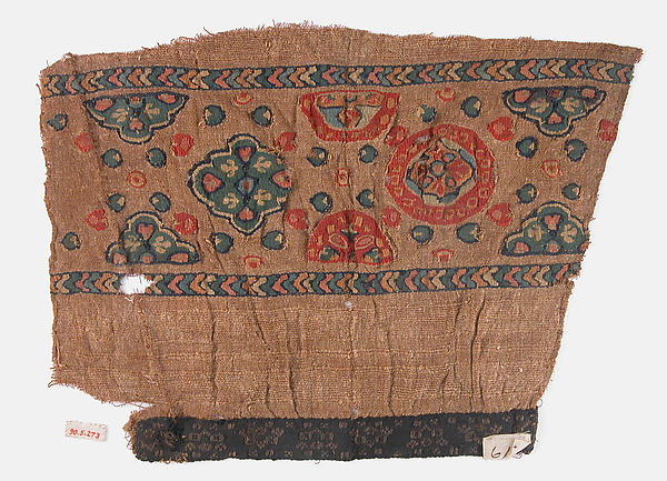 :Sleeve Fragment with Floral Motives 6th–9th century-16x12"(A3) Poster