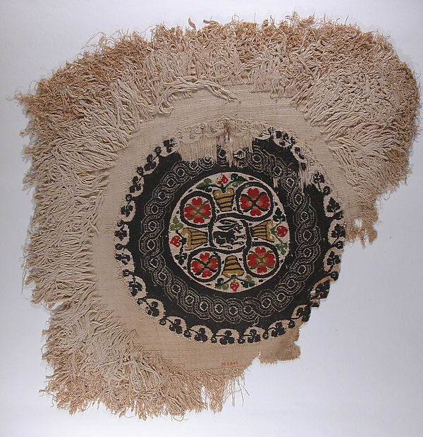 :Fragment with a Roundel and Loop Pile 5th–6th century-16x12"(A3) Poster