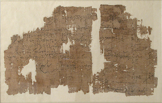 :Papyrus fragment 6th–7th century-16x12"(A3) Poster
