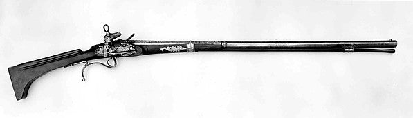 Miquelet Flintlock Gun Made for Charles IV of Spain  dated 179,  Poster Print Wall Art