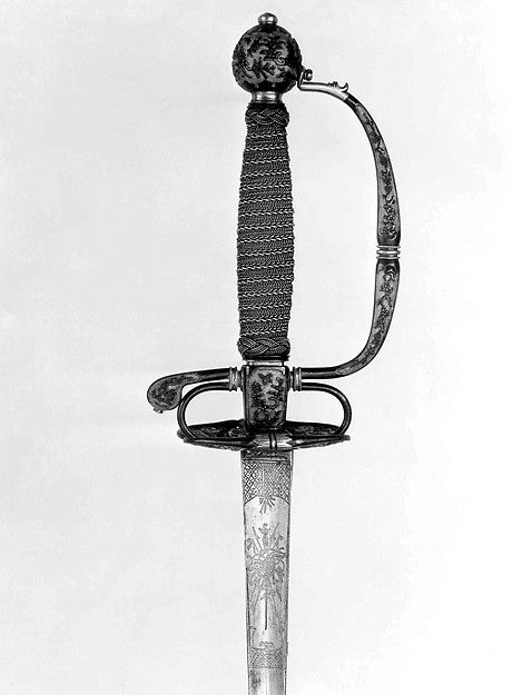 Smallsword Hilt and Blade c1730,  Poster Print Wall Art